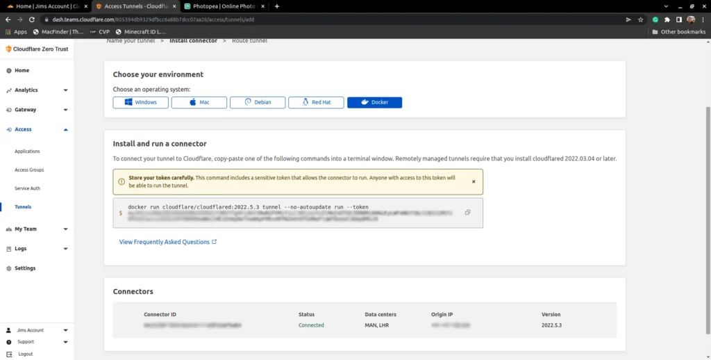 Cloudflare Tunnel Config