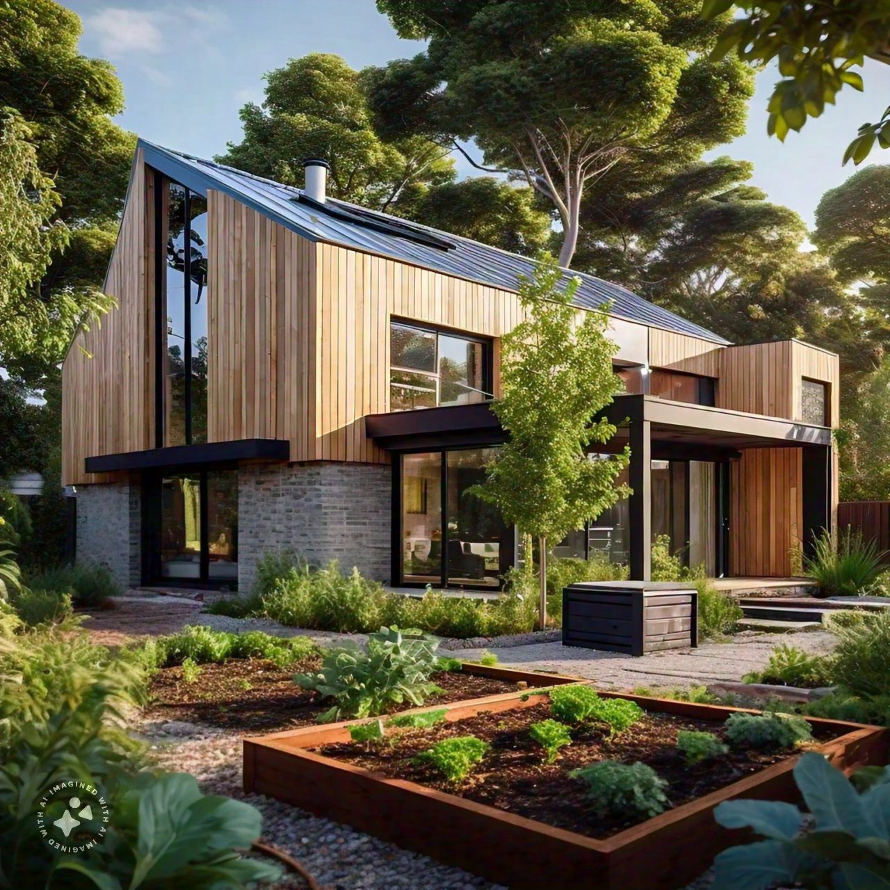AI Generated Eco Home